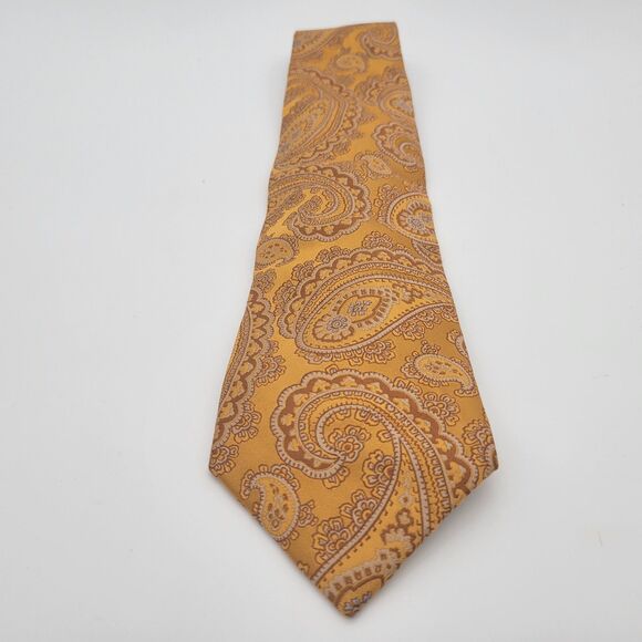 W.H. Belk Embroidered Tie Gold OS - Picture 5 of 6